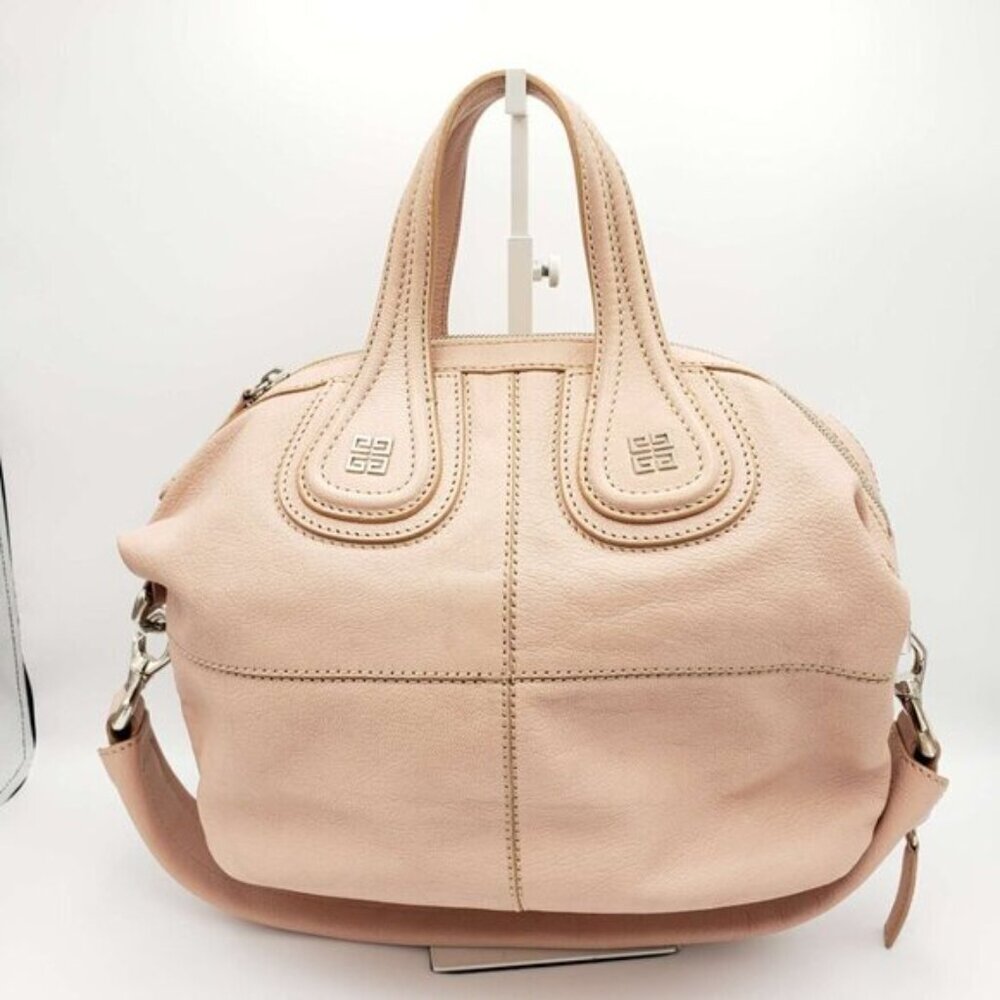Authentic Givenchy Nightingale Small Satchel Nude… - image 3